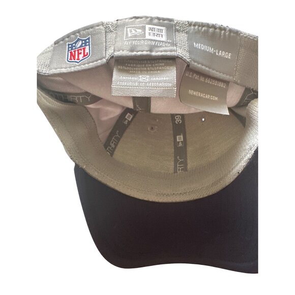 Dallas Cowboys NFL 39Thirty Flex Fit Cap By New Era Medium-Large Beige & Navy Em - Picture 3 of 4